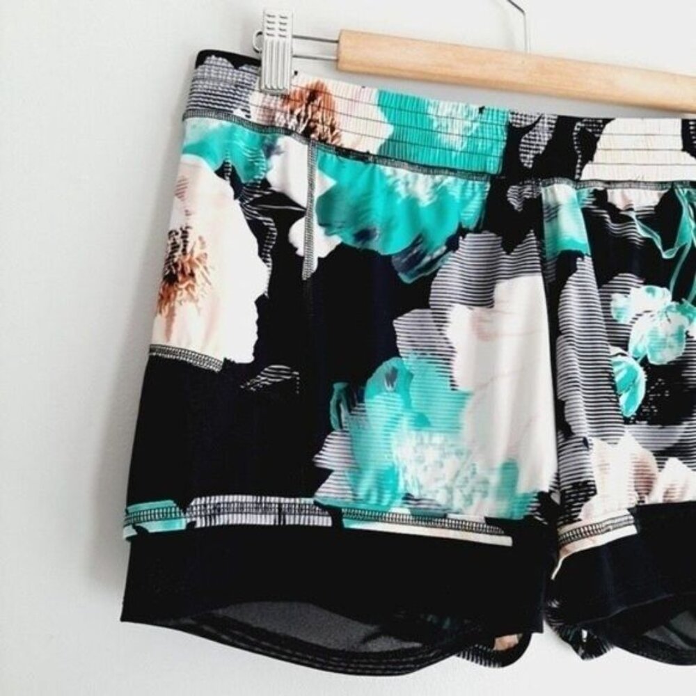 BODY GLOVE Bloom Gaia Performance Fit Short Floral Double Layer Sz M - Picture 4 of 8